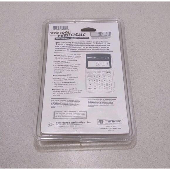 DYI Calculated Industries Project Calculator Do-It-Yourself Projects NEW - Picture 2 of 2